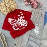 تیشرت شلوار قواره لش بابونه پفکی کد 440