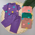 کراپ شلوارک دخترانه با رنگ‌بندی فوق‌العاده زیبا کد 444