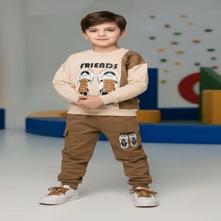 بلوز شلوار پسرانه طرح کتونی کد 327