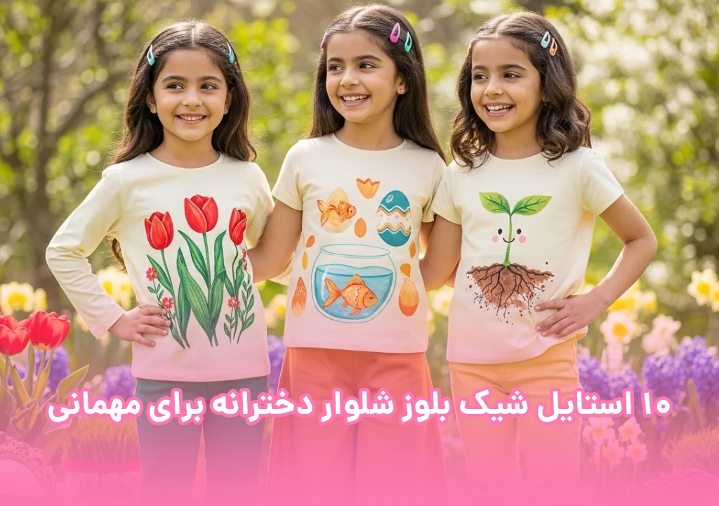 10 استایل شیک بلوز شلوار دخترانه برای مهمانی
