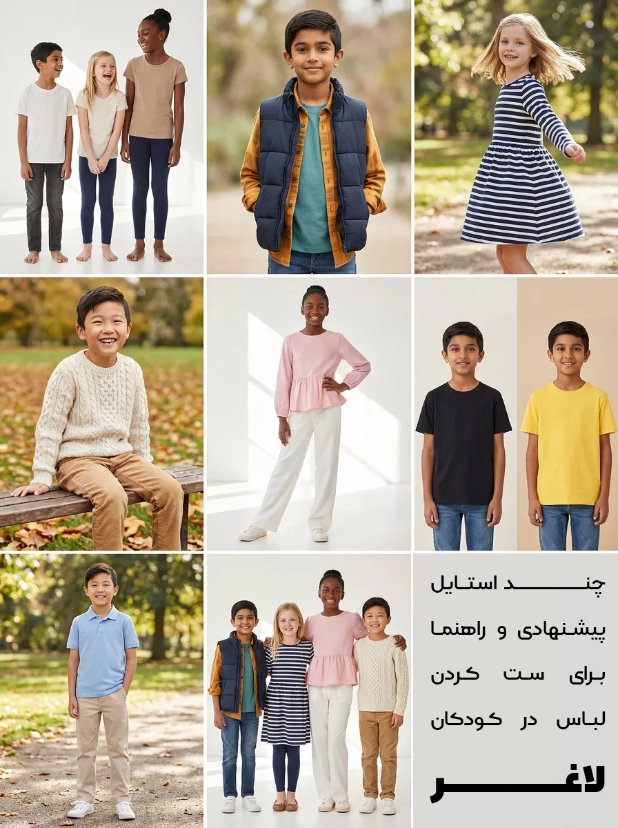 استایل پیشنهادی برای کودکان لاغر