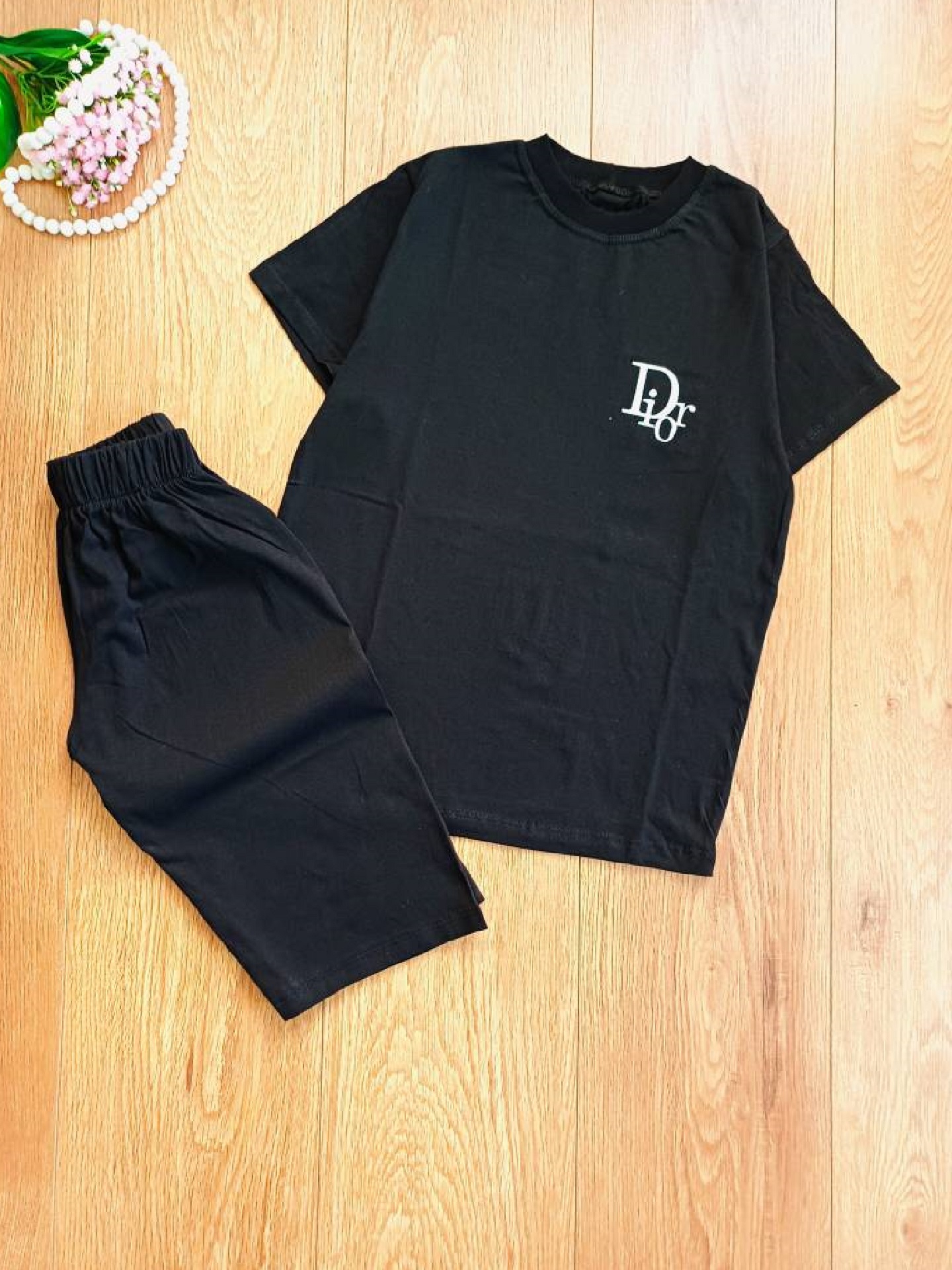 ست تیشرت شلوارک پسرانه طرح Dior کد 352