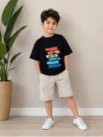 ست قواره لش پسرانه طرح نخل و دریا کد 349