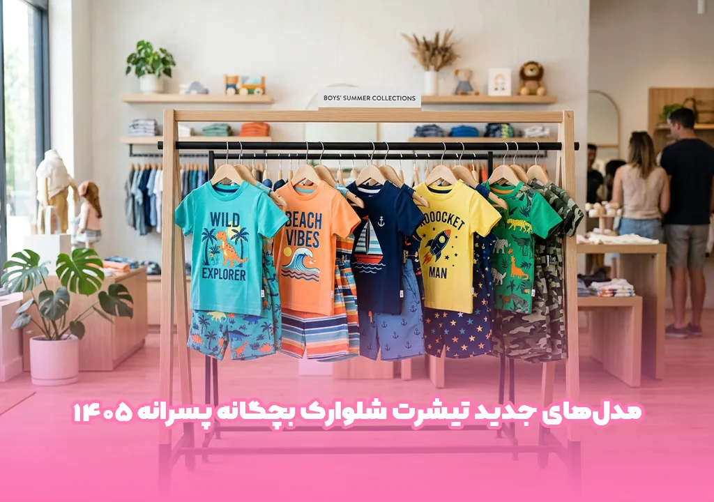 مدل جدید تیشرت شلوارک بچگانه پسرانه
